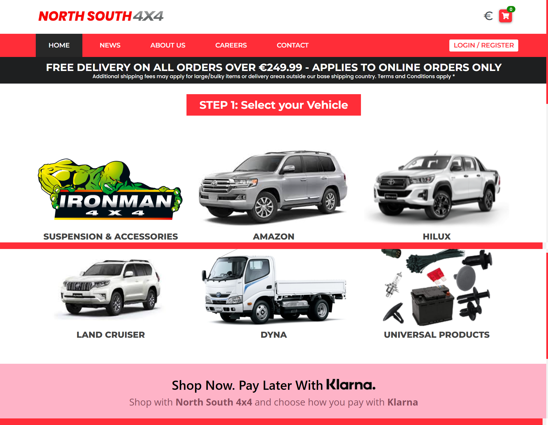 Desktop view preview of North South 4x4